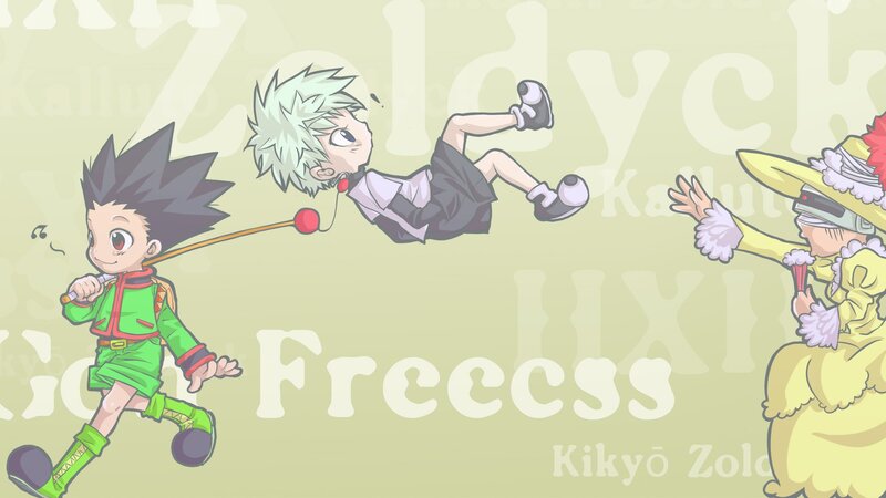 Gon and Killua in action