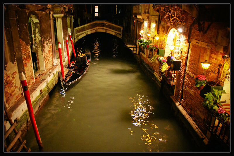 Gondola in Canal — Brown