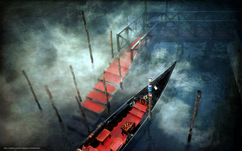 Gondola in Venetian Fog