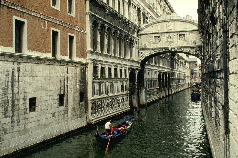Gondola on a Venetian canal