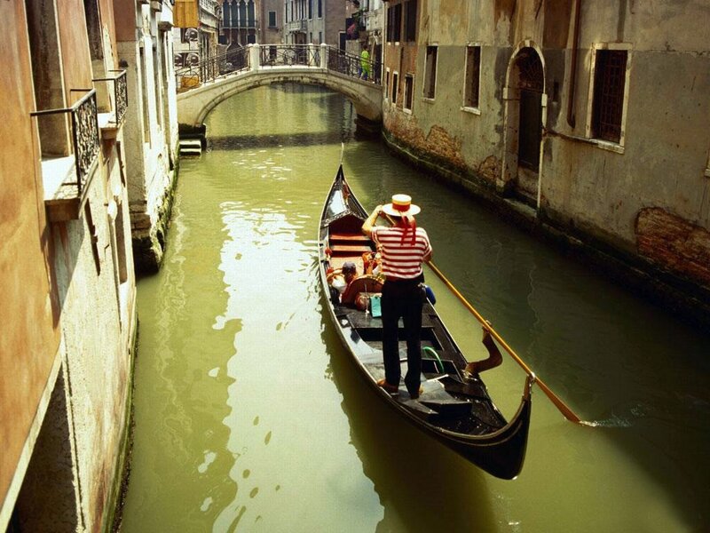 Gondola on a Venetian canal