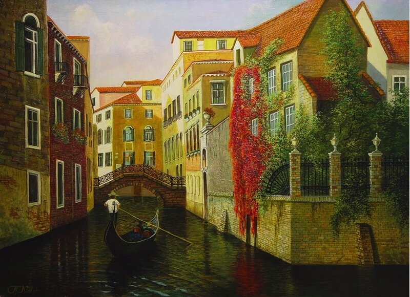 Gondola on a Venetian canal