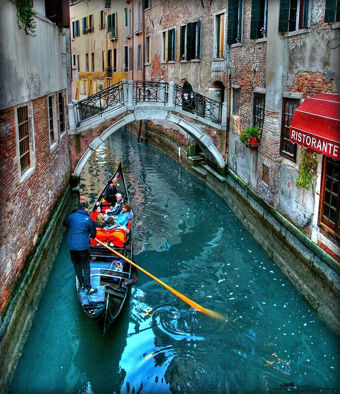 Gondola on a Venetian canal
