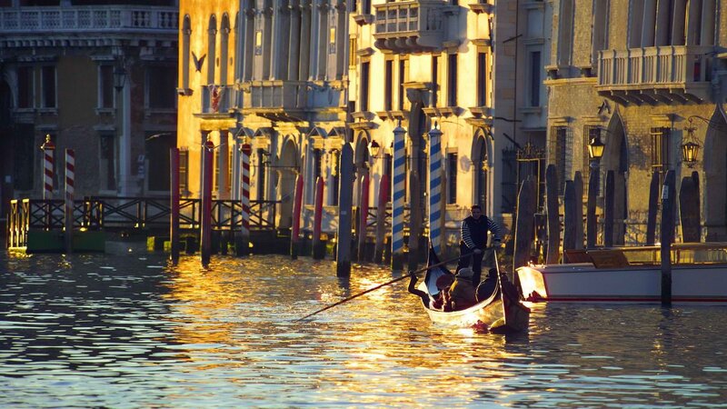Gondola on a Venetian canal