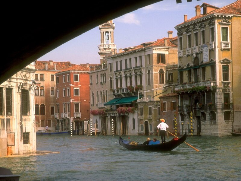 Gondola on a Venetian canal
