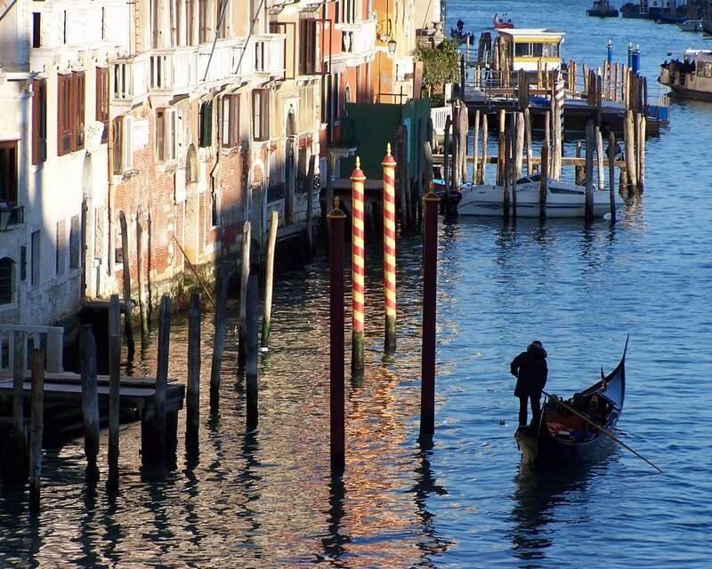 Gondola on a Venetian canal