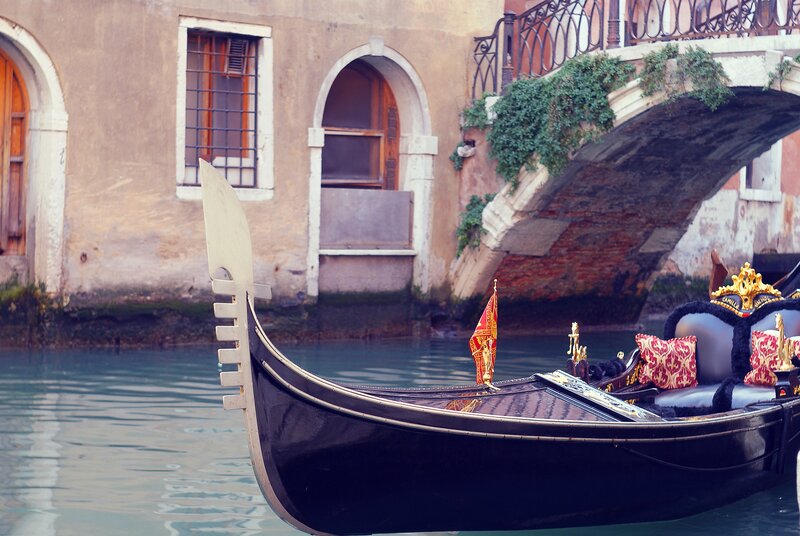 Gondola on a Venetian canal