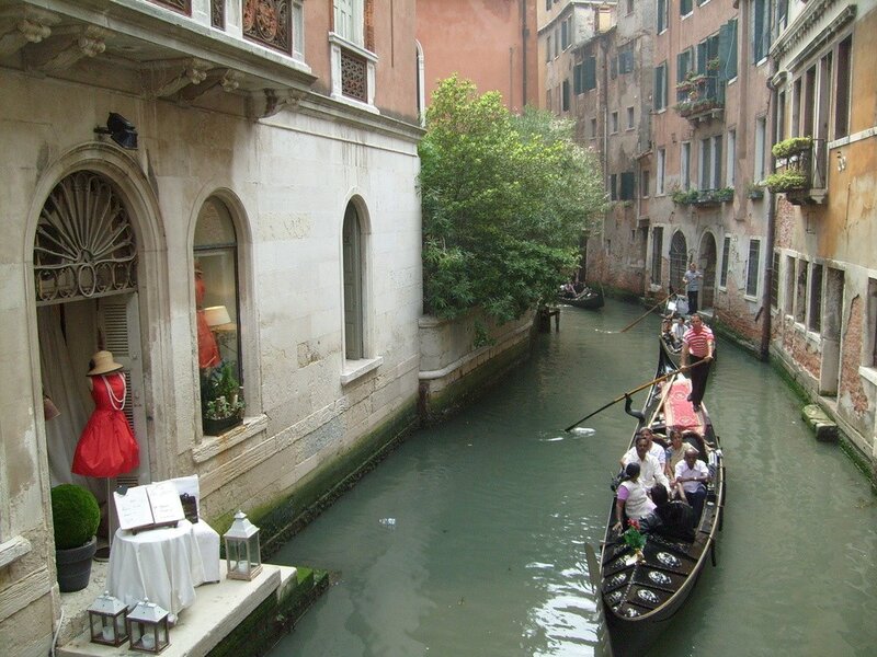 Gondola on a Venetian canal