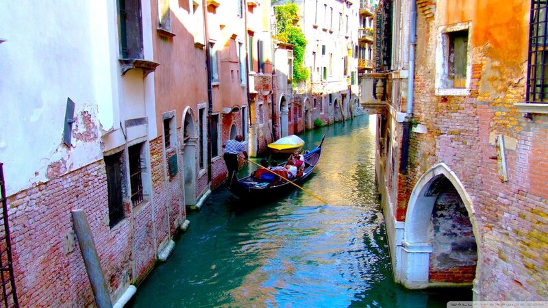 Gondola on a Venetian canal