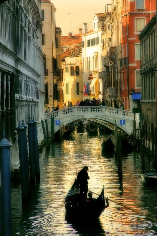 Gondola on a Venetian canal