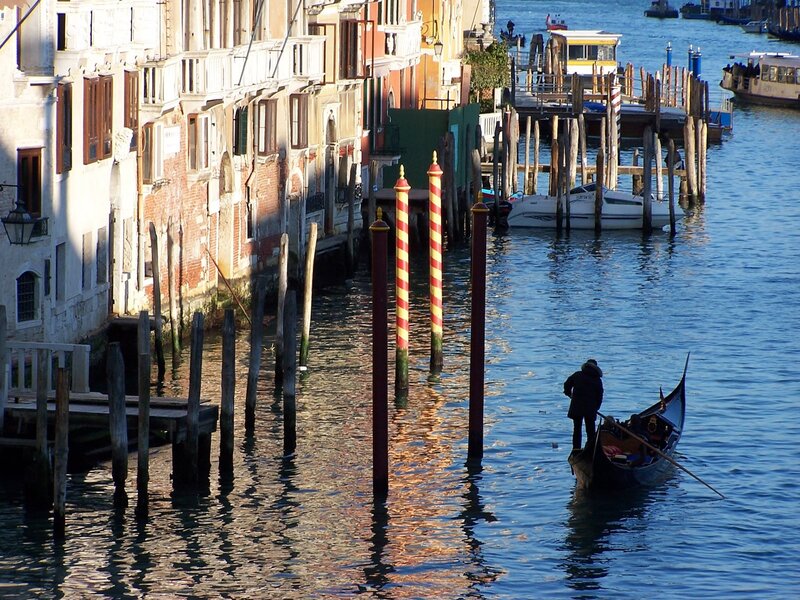Gondola on a Venetian canal