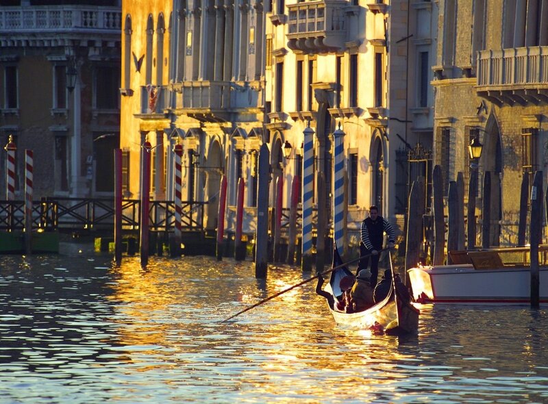 Gondola on a Venetian canal