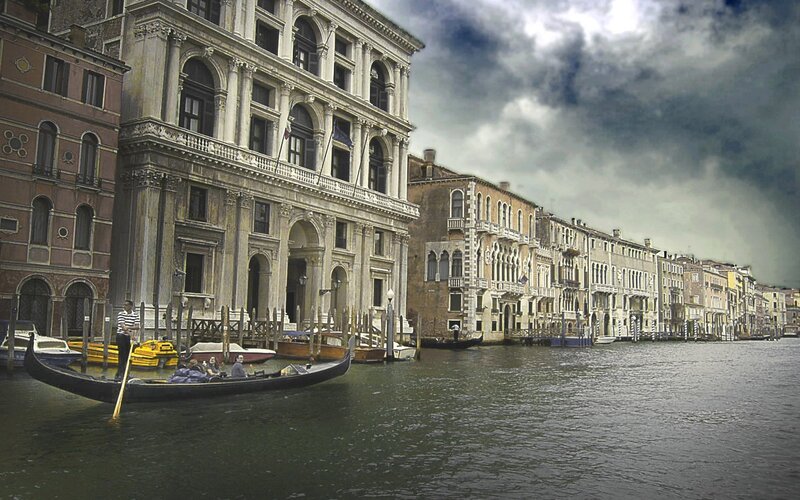 Gondola on a Venetian canal