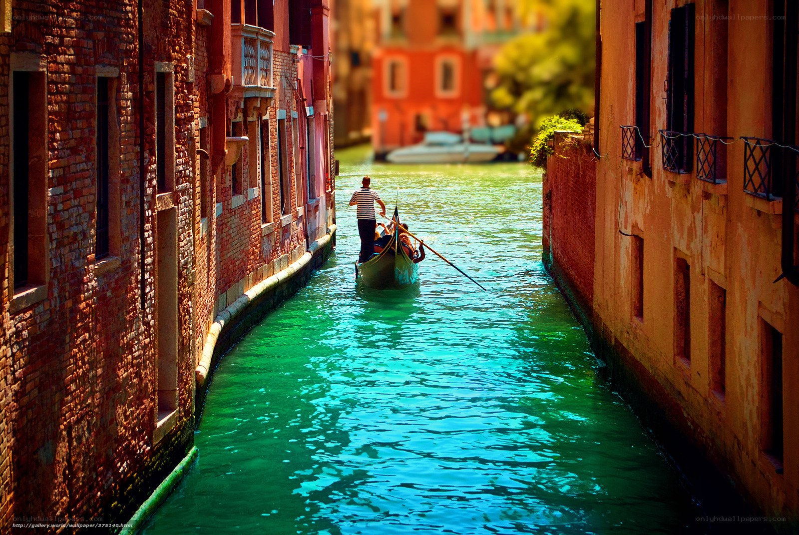Gondola on a Venetian canal