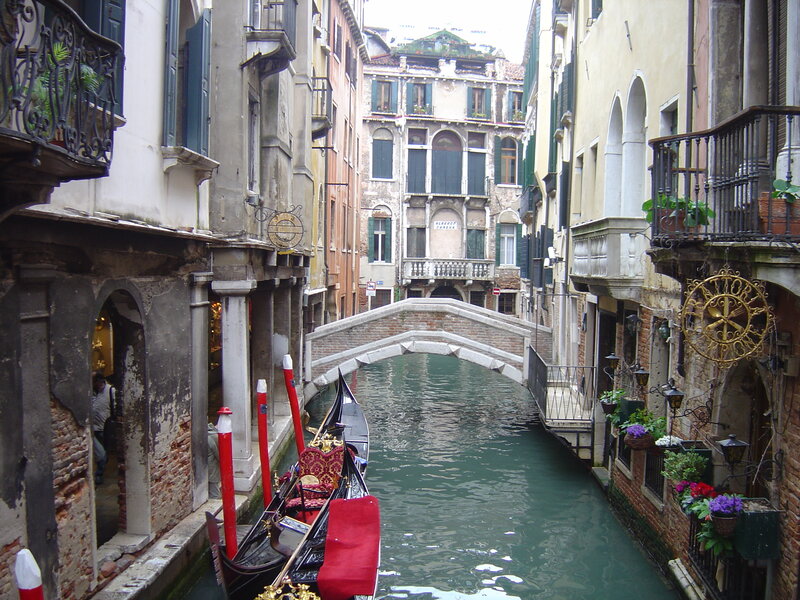 Gondola on a Venetian canal