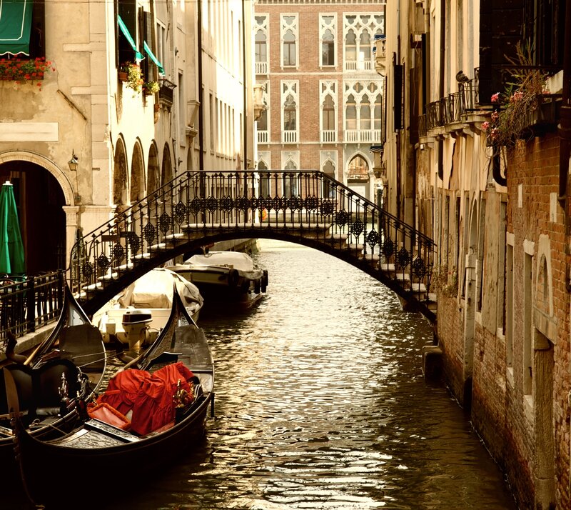 Gondola on Canal — Brown, Serene, Afternoon