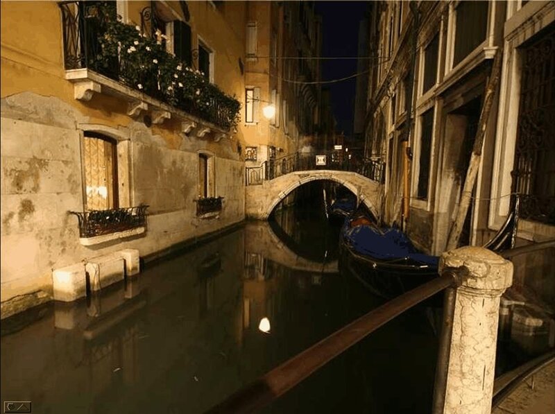 Gondola on Canal — Yellow