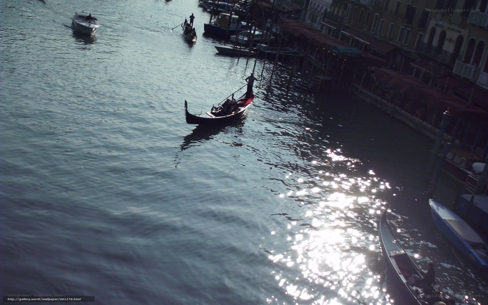Gondola on Venetian canal
