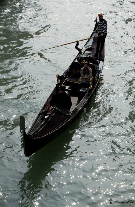 Gondola on Venetian canal