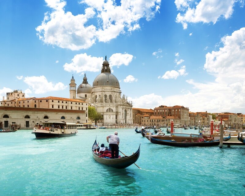 Gondola on Venetian canal