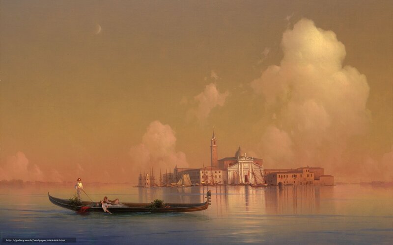 Gondola on Water — Orange