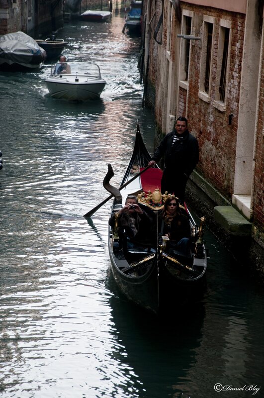 Gondola ride in Venice canal