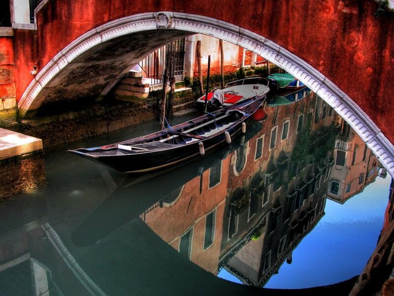 Gondola under Bridge