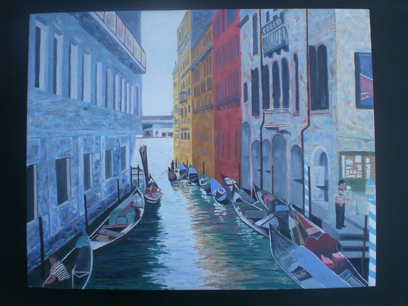 Gondolas in Canal