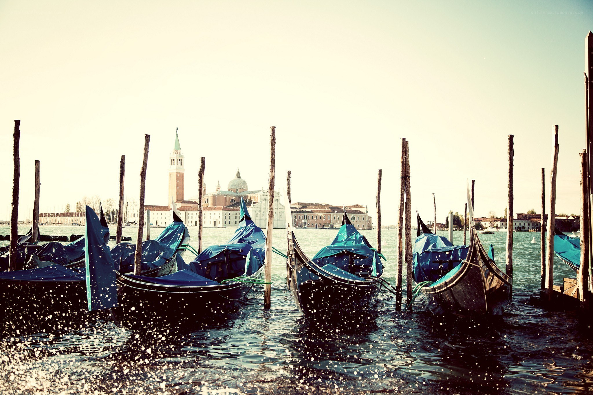 Gondolas in Venice