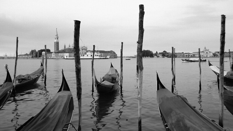 Gondolas in Venice