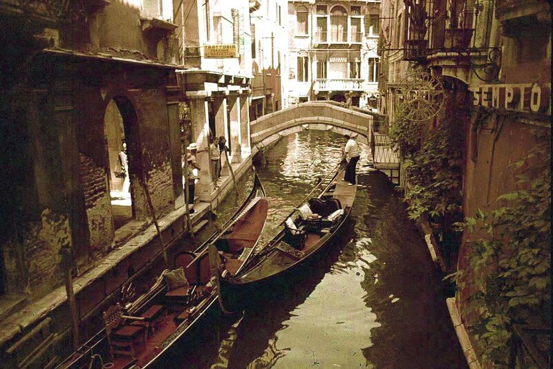 Gondolas on Canal — Brown