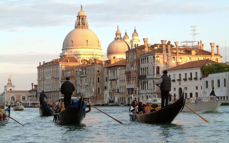 Gondolas on the Grand Canal