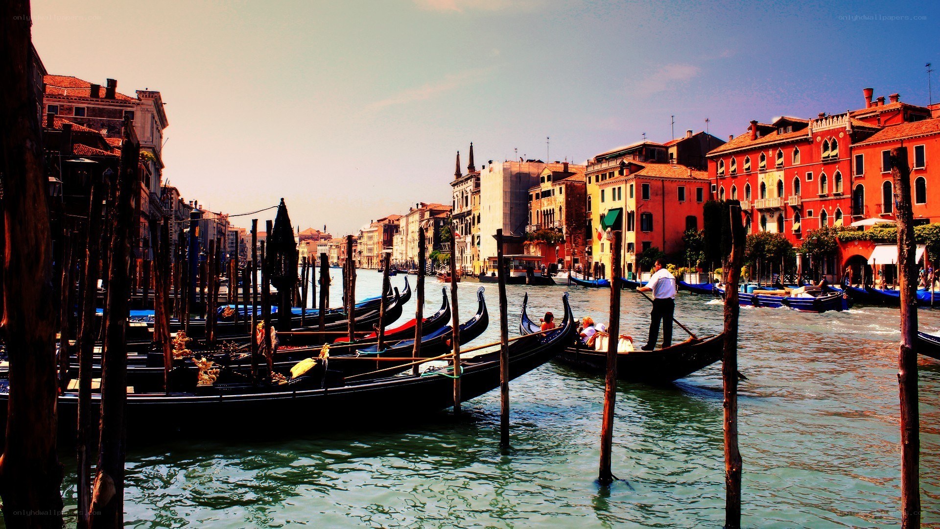 Gondolas on the Grand Canal