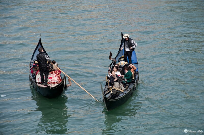 Gondolas on the water