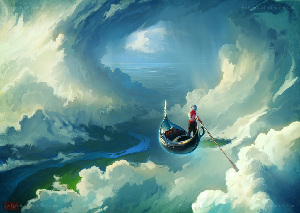Gondolier in a Cloud Tunnel