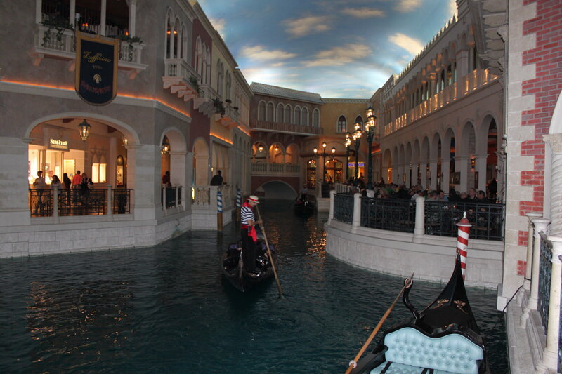 Gondolier in Gondola — Blue