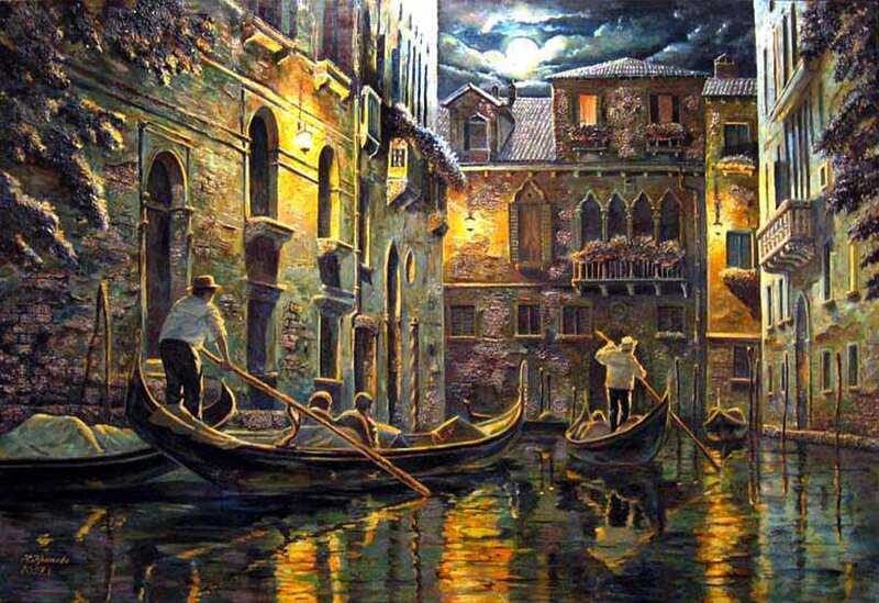 Gondoliers in Venice