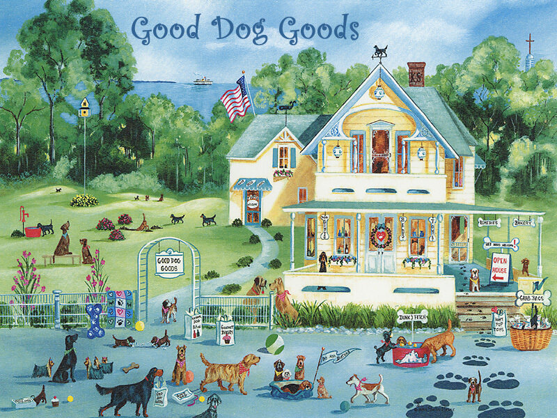 Good Dog Goods store illustration