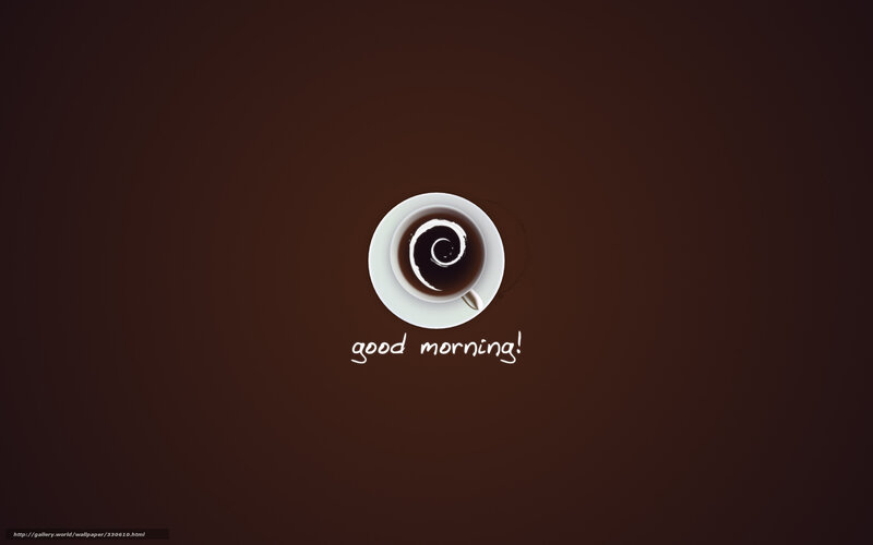 Good morning coffee cup
