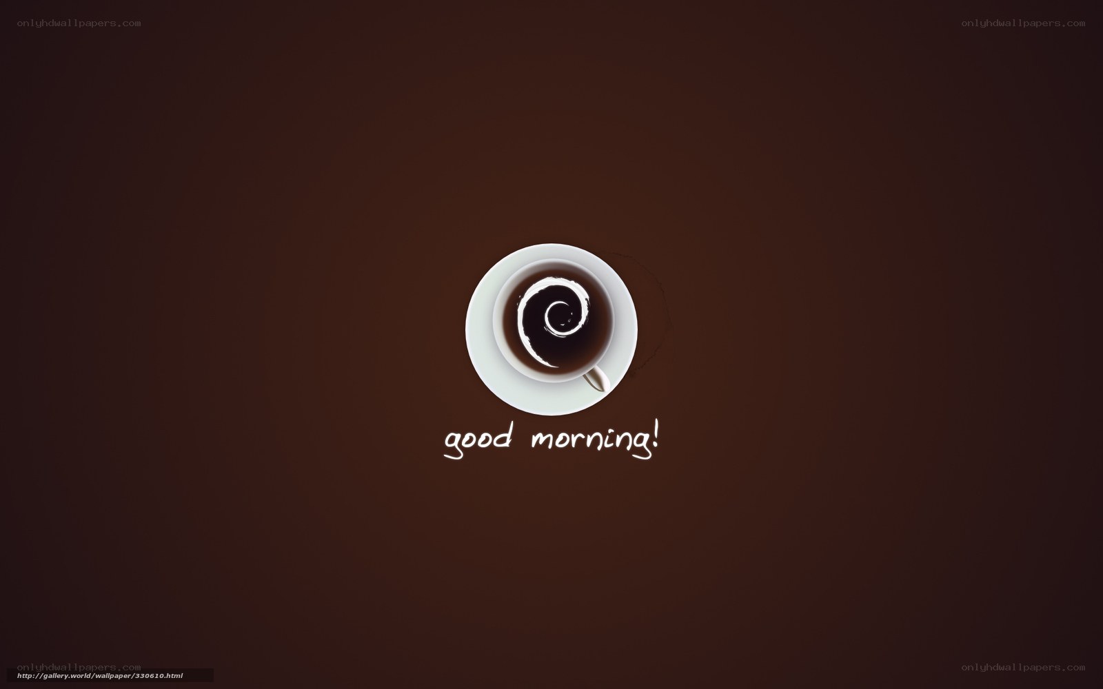 Good morning coffee cup