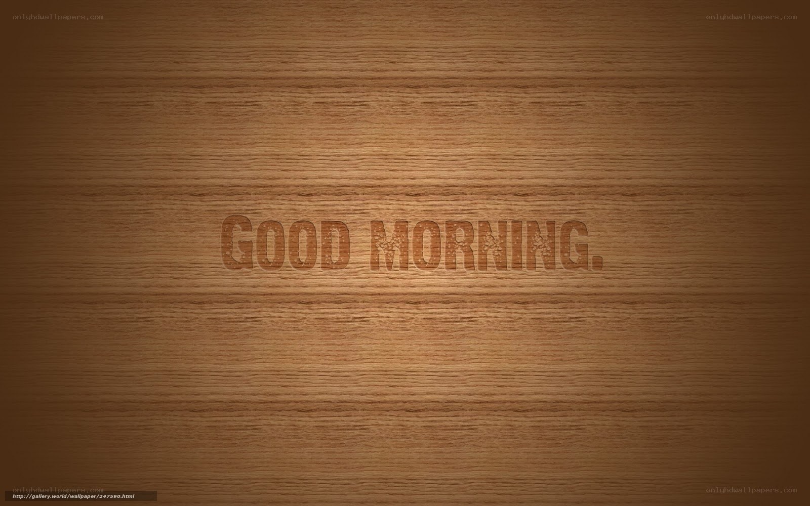 Good morning wooden texture