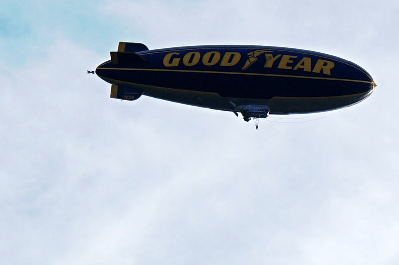 Goodyear Blimp — Blue, Calm
