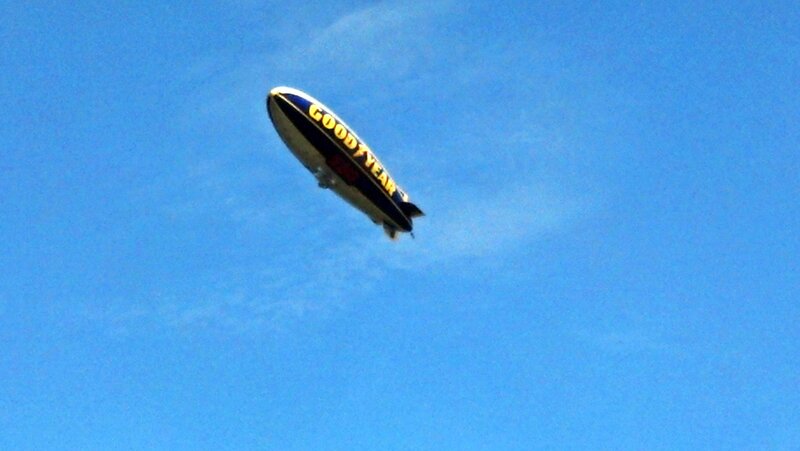 Goodyear Blimp in Sky