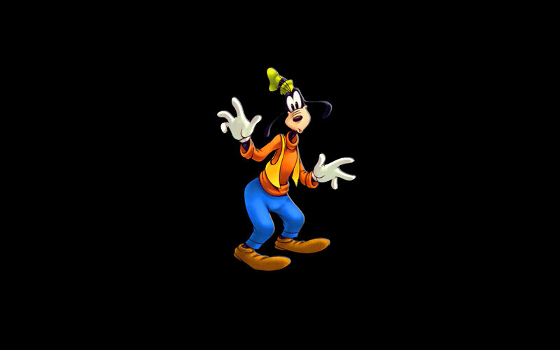 Goofy Character — Black, Playful