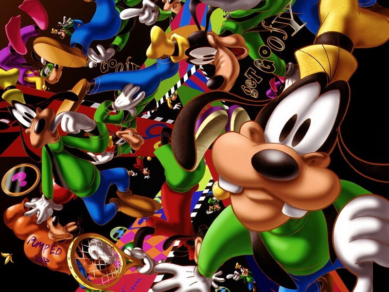 Goofy character collage