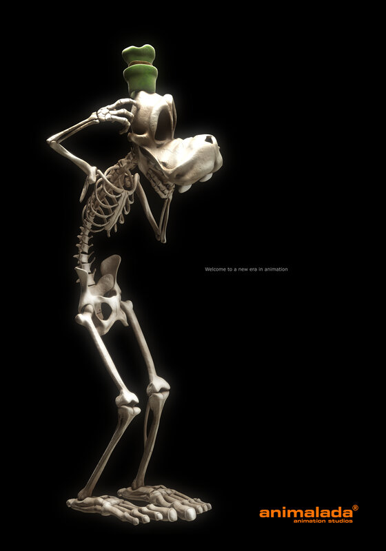 Goofy skeleton animation