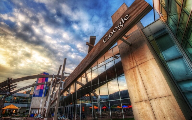 Google Building Exterior — Blue