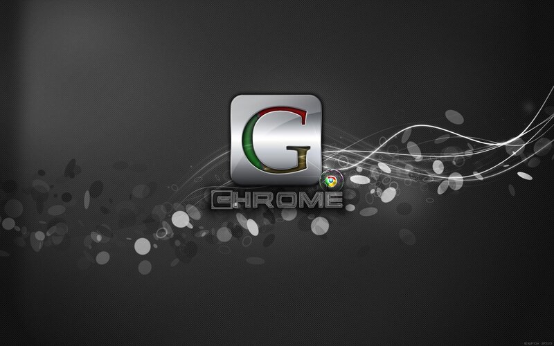 Google Chrome Logo — Black, Modern