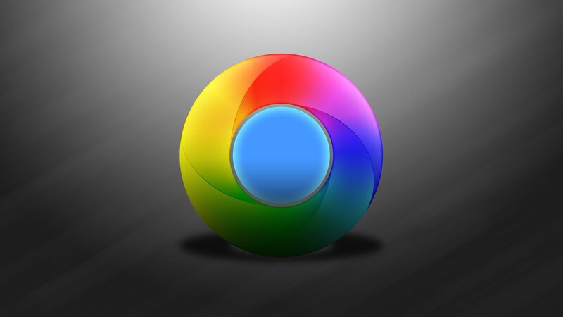 Google Chrome Logo — Blue, Neutral
