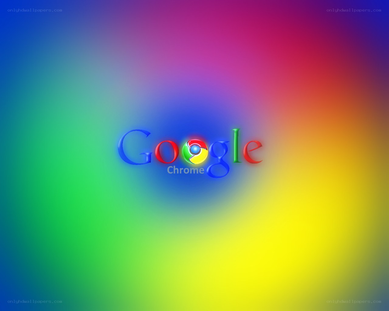 Google Chrome logo on colorful background